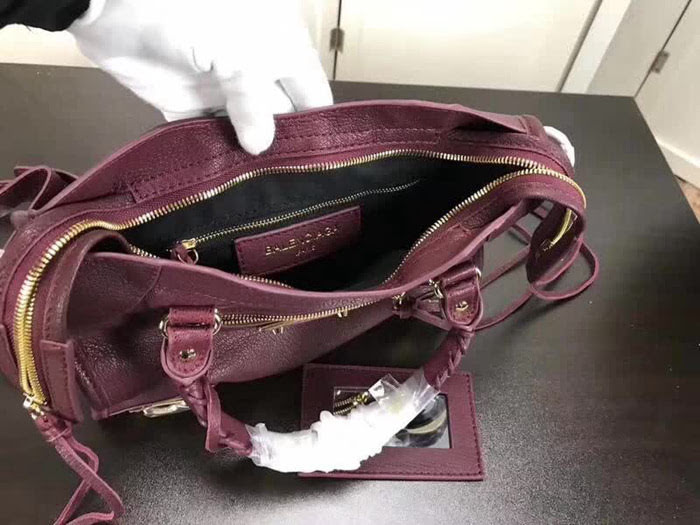 BALENCIAG巴黎世家 經典機車 原版 山羊皮包邊五金款 手提肩背斜挎包  BL1426